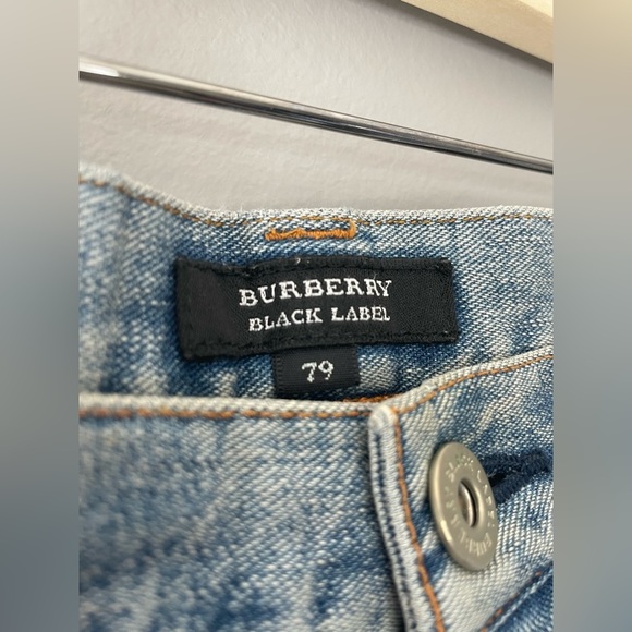 [32/30] Burberry Black Label Men’s Light Wash Straight Leg Designer Denim Jeans - Picture 13 of 15